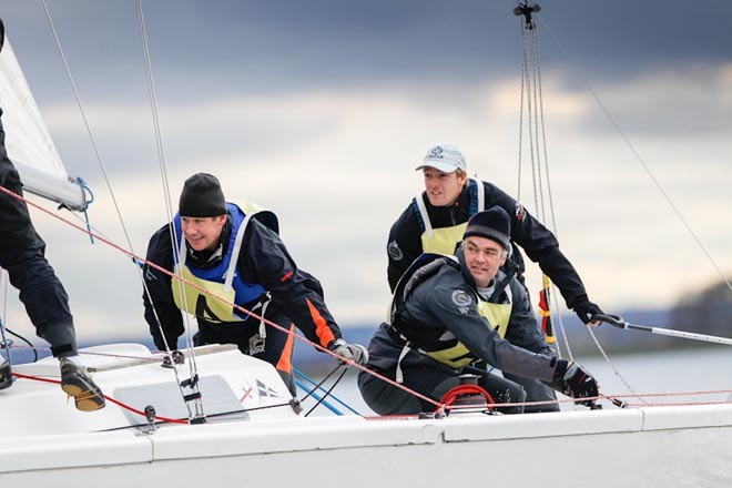 Ian Williams and Team,Competing at the RYA National Match Racing Grand Final 2012 - 2012 RYA National Match Racing Championship  ©  Paul Wyeth / RYA http://www.rya.org.uk